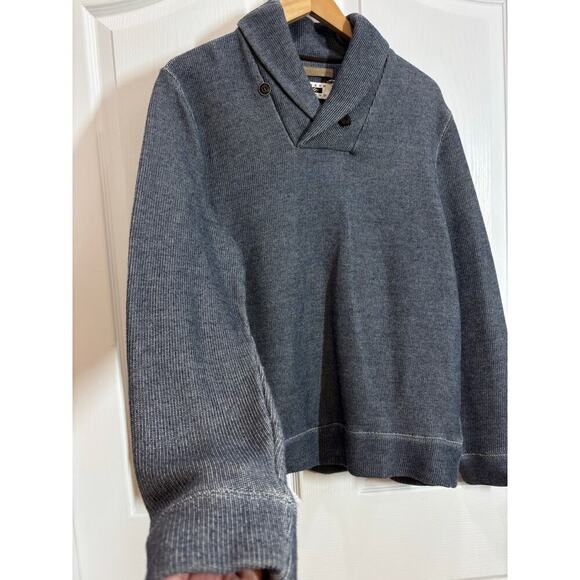 Joseph Abboud Men L Navy Pullover Sweater Preppy Workwear - Picture 4 of 11